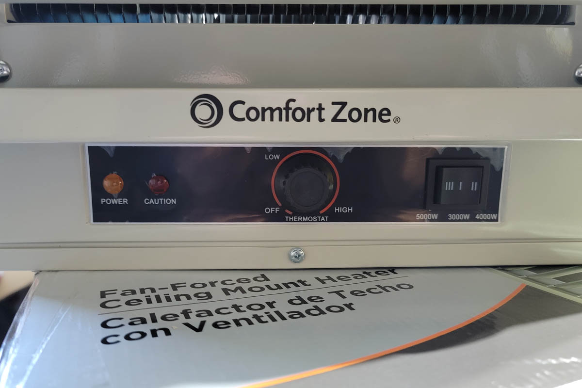 Comfort Zone Garage Heater