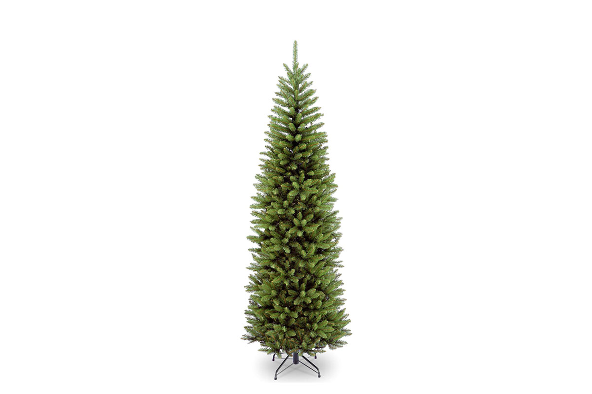 Cyber Monday Amazon Deals Option National Tree Company Artificial Slim Christmas Tree, 7.5 Feet
