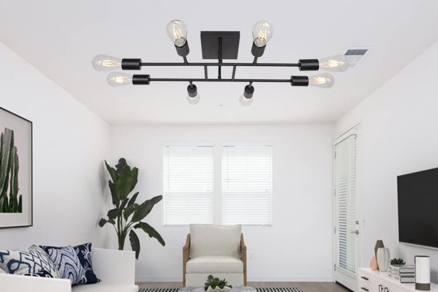 The Best Flush Mount Lights Option: TULUCE Modern Ceiling Light Semi Flush Mount