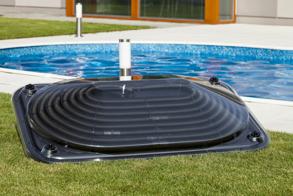 The Best Solar Pool Heater Option next to a pool