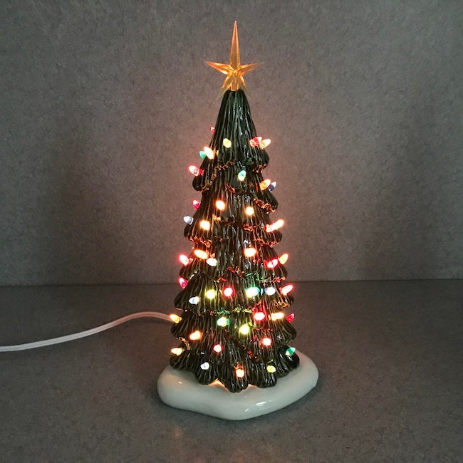 slim ceramic christmas tree decoration