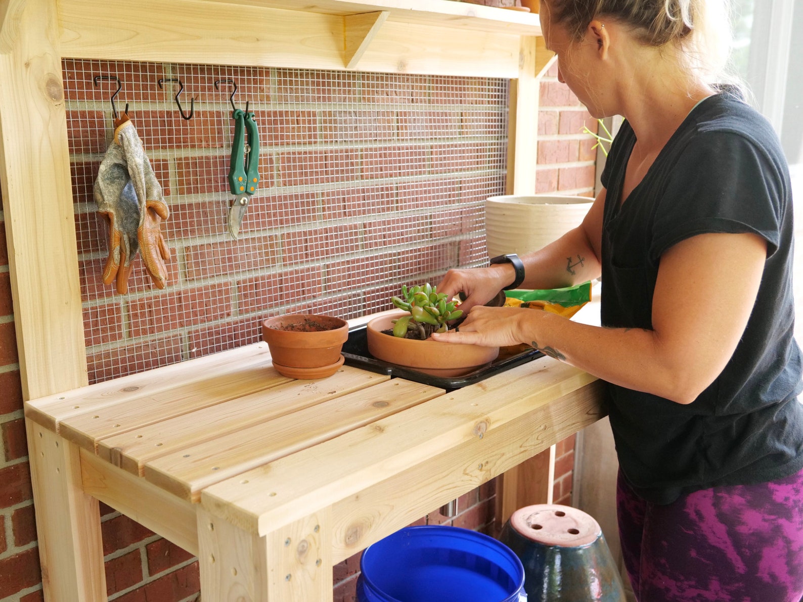 potting bench plans