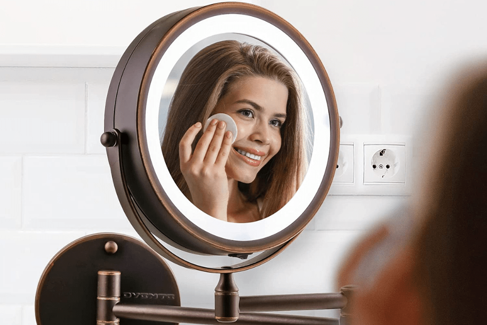 The Best Vanity Mirror Option: Ovente 7 Lighted Wall Mount Makeup Mirror