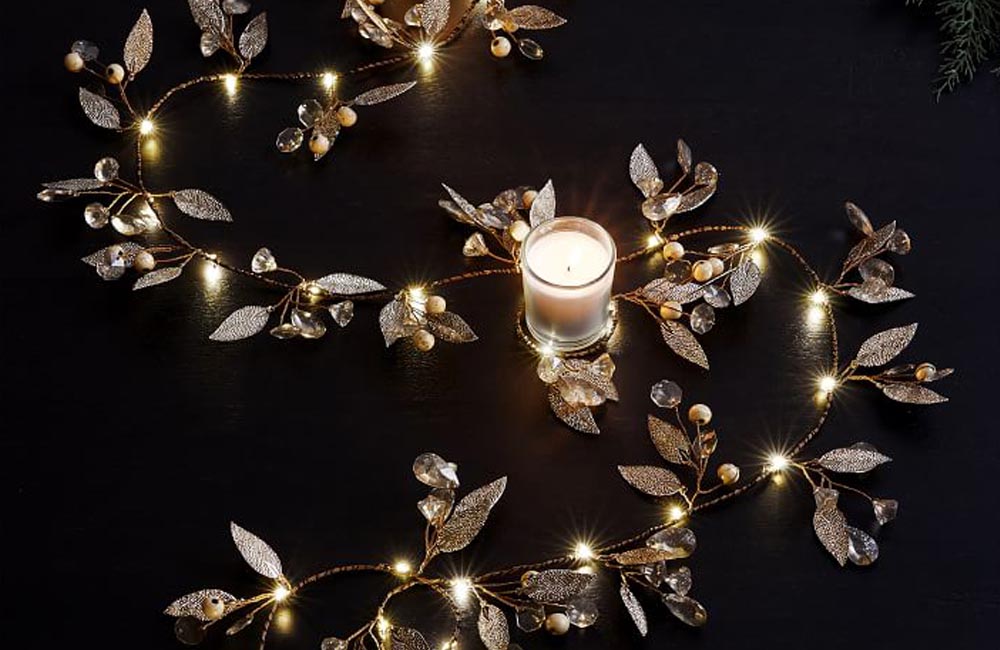 The Best Places to Buy Christmas Lights Option: Pottery Barn