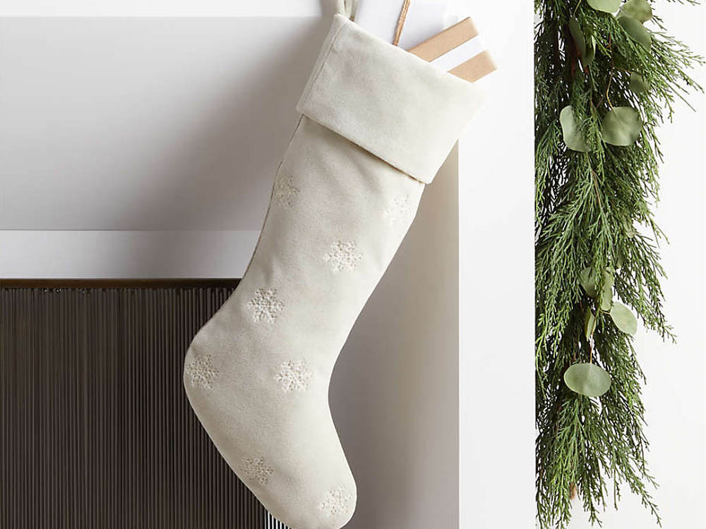 The Best Places to Buy Personalized Christmas Stockings Option: Crate & Barrel
