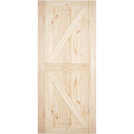  The Best Barn Doors Option: Belleze Sliding Pine Wood Barn Door