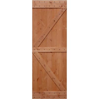 The Best Barn Doors Option: Lubann Hardwood Knotty Alder Barn Door