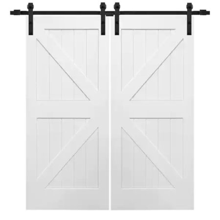  The Best Barn Doors Option: MMI Door Primed Composite Double Sliding Barn Door
