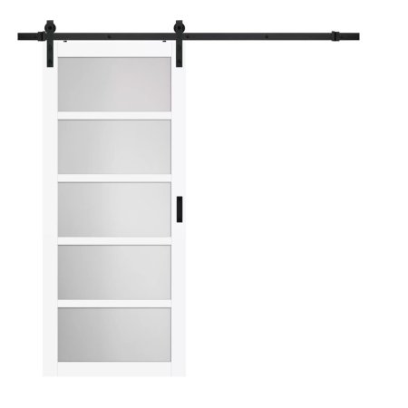  The Best Barn Doors Option: Renin Pavilion 5-Lite Glass Barn Door