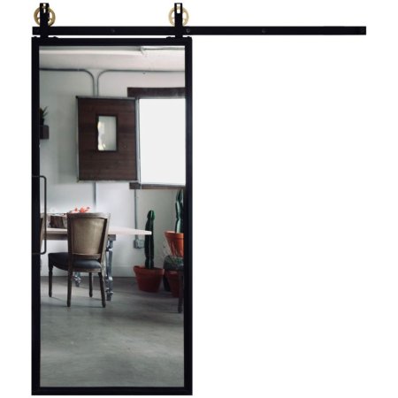  The Best Barn Doors Option: Rustica Ponder Mirror Barn Door