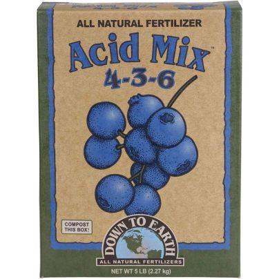 The Best Fertilizer for Blueberries Option: Down to Earth All Natural Acid Mix Fertilizer