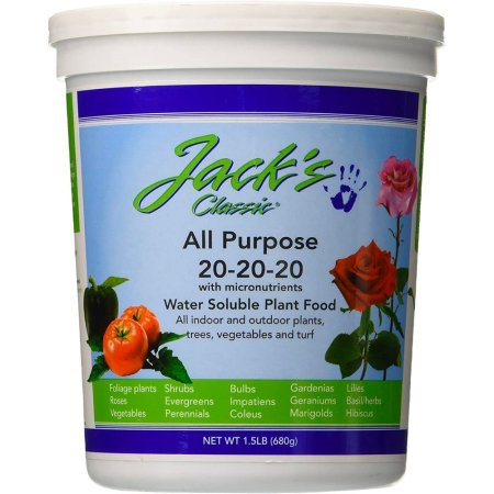  Tub of JR Peters Jack’s Classic 20-20-20 Plant Food
