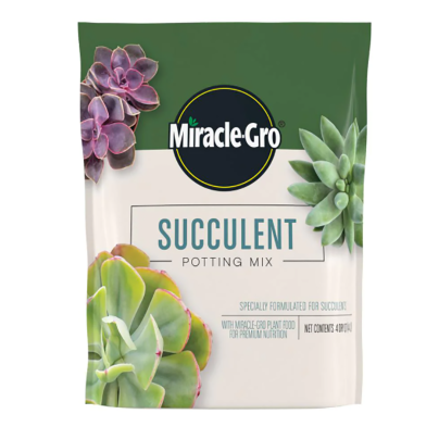 Best Soil For Aloe Vera Options: Miracle-Gro 4 Qt- Succulent Potting Mix