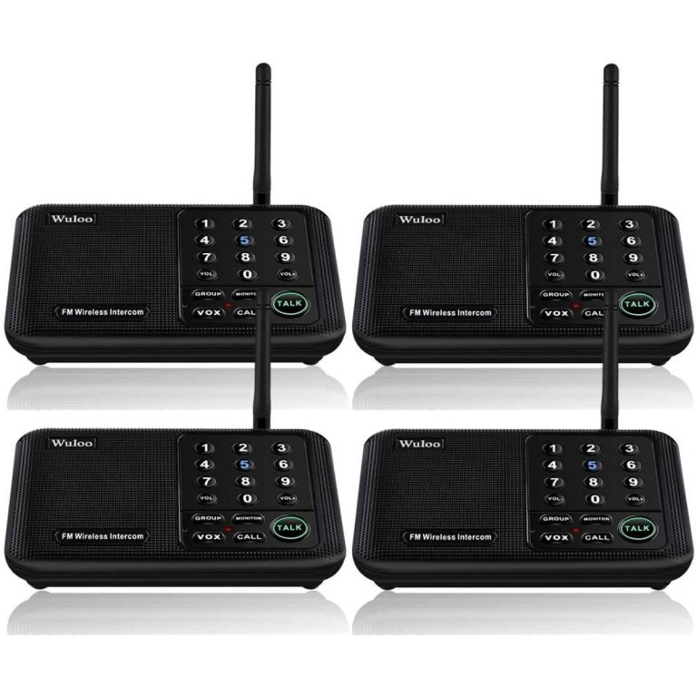  The Best Home Intercom System Option: Wuloo WL666-4 Wireless Intercom System