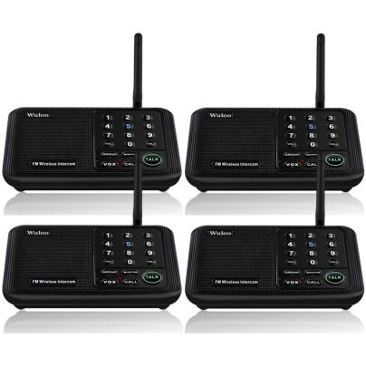 The Best Home Intercom System Option: Wuloo WL666-4 Wireless Intercom System