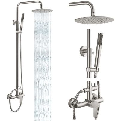 The Best Outdoor Showers Option: Gontonovo Outdoor Shower Faucet Combo Set
