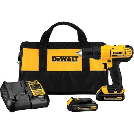  The Best Woodworking Tools Option: DEWALT 20V Max Cordless Drill / Driver Kit (DCD771C2)