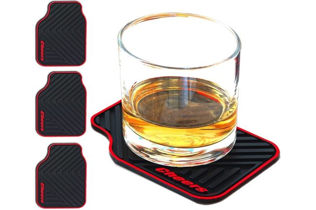 The Gifts for Mechanics Option: Triple Gifffted Store Silicone Drink Coasters
