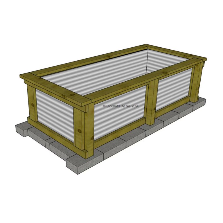 4' x 8' Raised Garden Bed Plans designed by KnotalottaAcresCraft