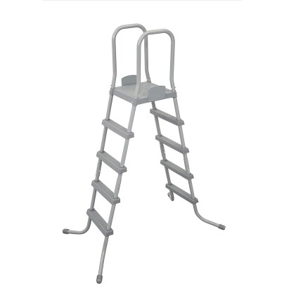 The Best Above-Ground Pool Steps Option: Bestway Flowclear 52-Inch Pool Ladder