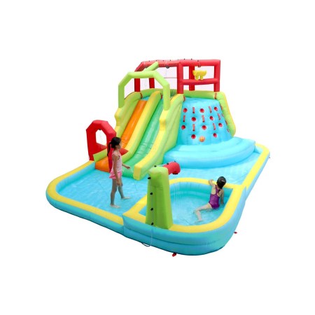WELLFUNTIME Inflatable Water Slide Park with Splash 