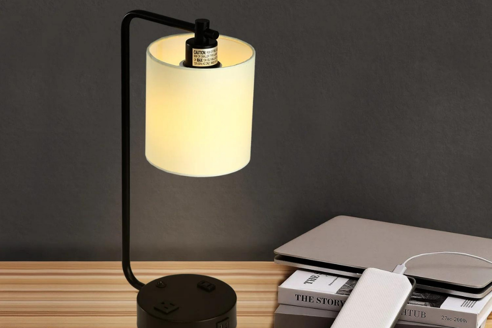 Deals Roundup 1:31 Option: Steelside Crewe Black Desk Lamp with USB and Outlet