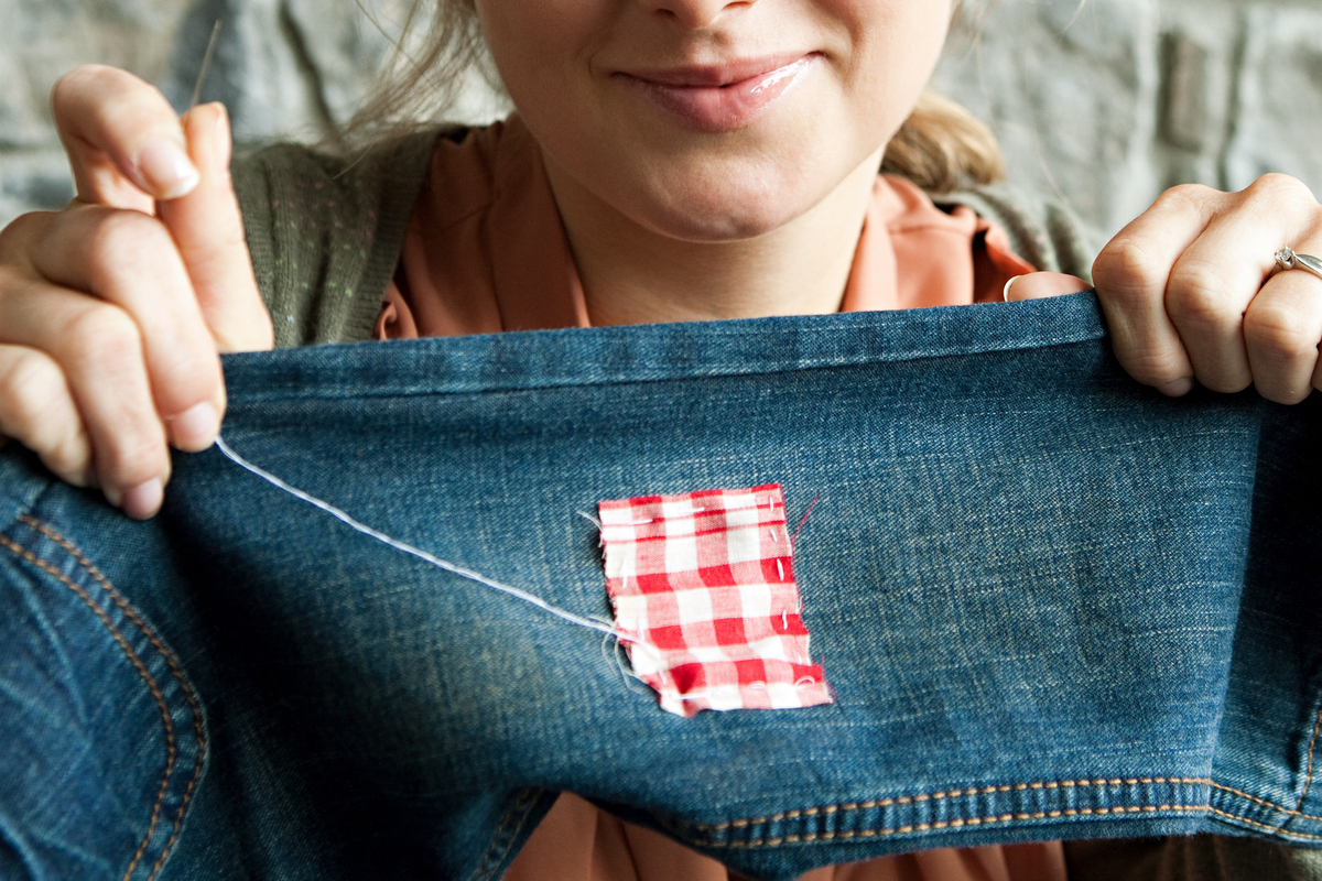 how to sew a patch
