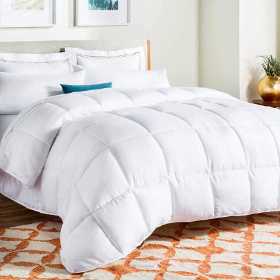 The Best Down Alternative Comforter Option: LINENSPA All-Season Down Alternative Quilted