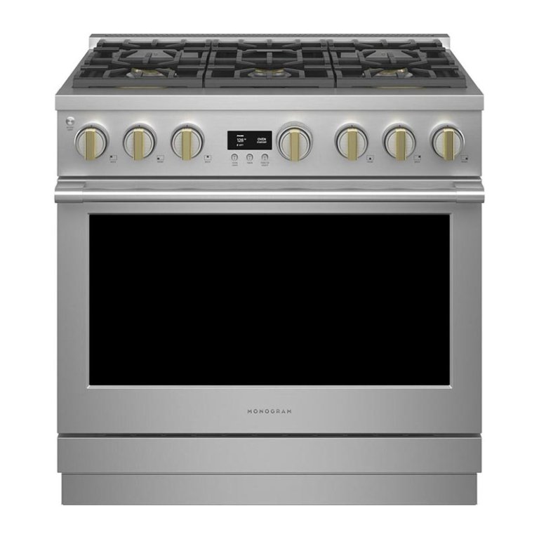  The Monogram Dual-Fuel Range on a white background