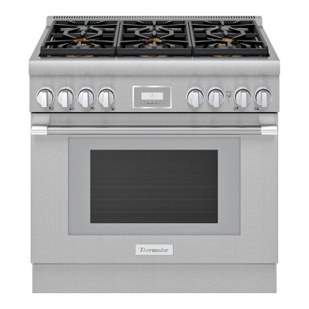  The Thermador Dual-Fuel Range on a white background