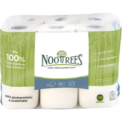The Best Bamboo Toilet Paper Option: NooTrees Bamboo 3-ply Bathroom Tissue
