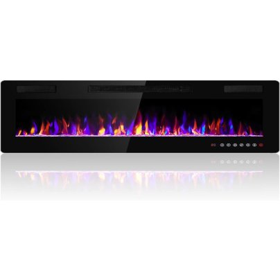 The Best Electric Fireplace Insert Option: Electactic 68" Electric Fireplace Recessed