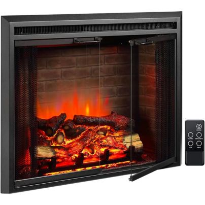The Best Electric Fireplace Insert Option: PuraFlame Klaus 33" Electric Fireplace Insert
