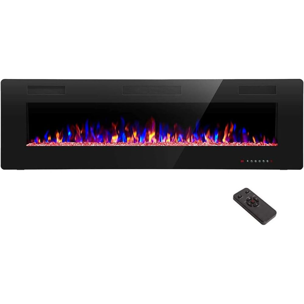 R.W.Flame 68u0022 Recessed Wall Electric Fireplace Heater