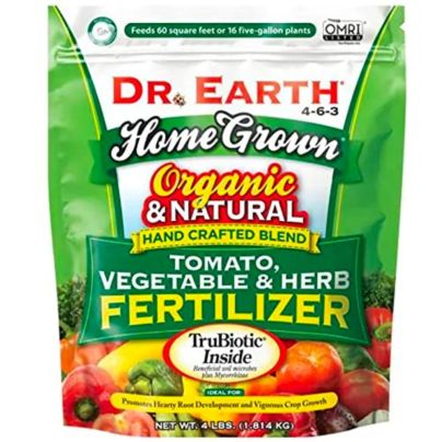 The Best Fertilizer for Cucumbers Option: Dr. Earth Organic 5 Tomato & Herb Fertilizer