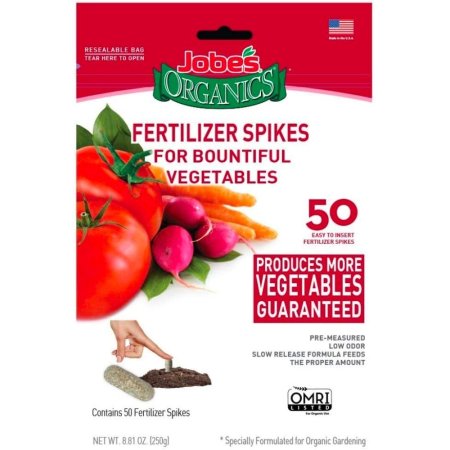  The Best Fertilizer for Cucumbers Option: Jobe's 06028 Fertilizer Spikes Vegetable and Tomato