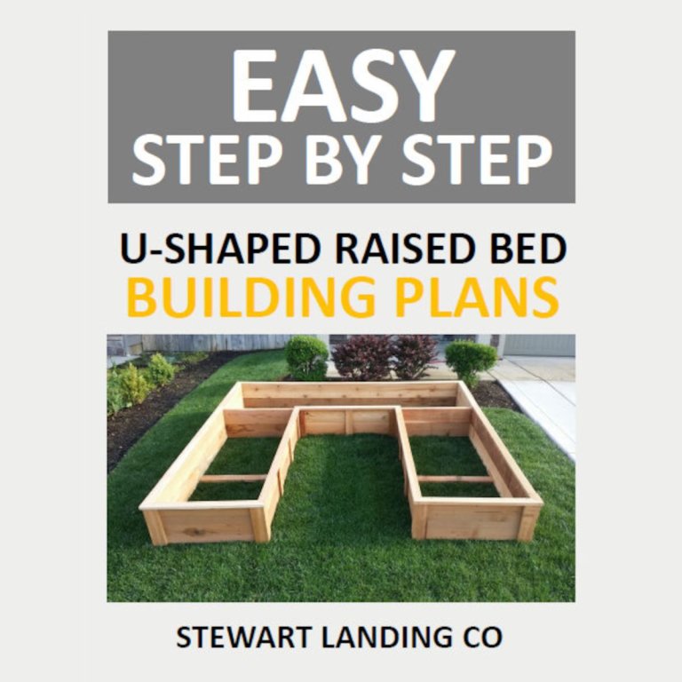 U-Shaped Cedar Raised Bed Plans by StewartLandingCo