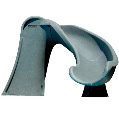 presentations in ppt S.R. Smith Cyclone Pool Slide on a white background