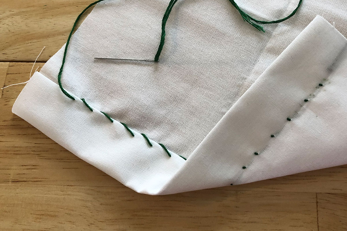 how to sew by hand - blind hem stitch