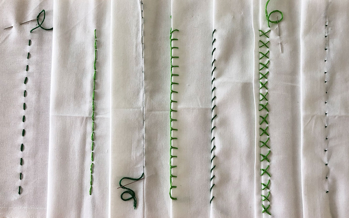 how to sew by hand - 7 stitches to know