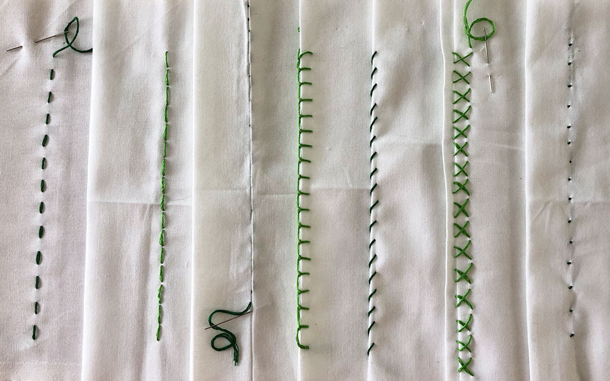 how to sew by hand - 7 stitches to know