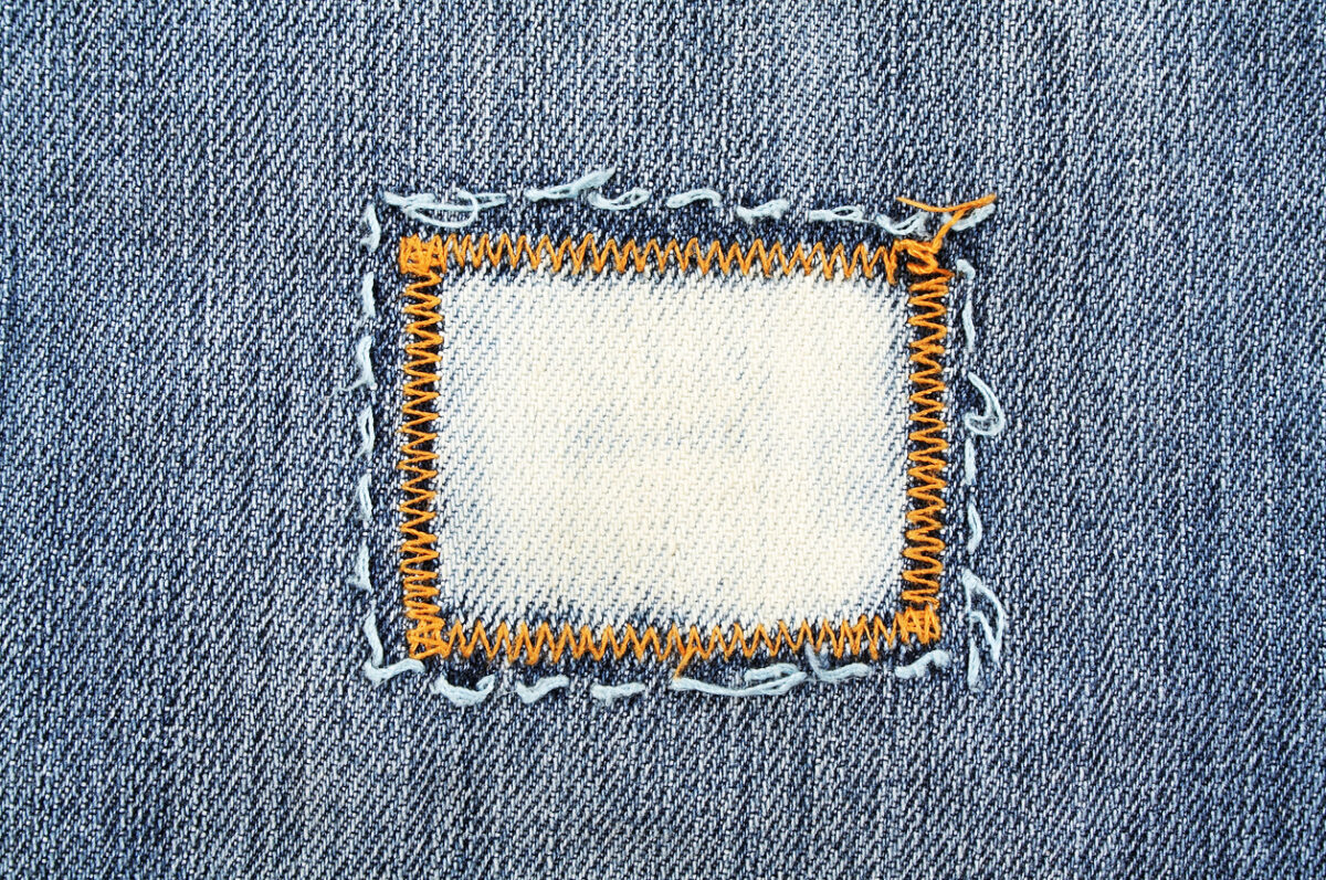 how to sew on a patch