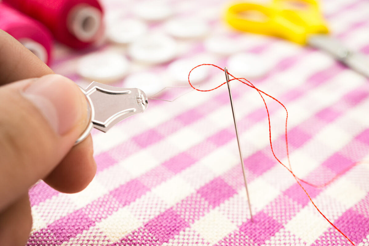 how to sew a hole