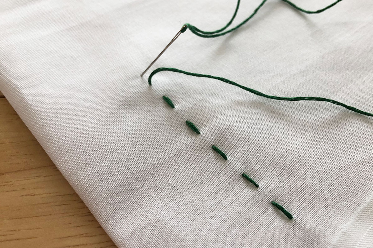 how to sew by hand running stitch