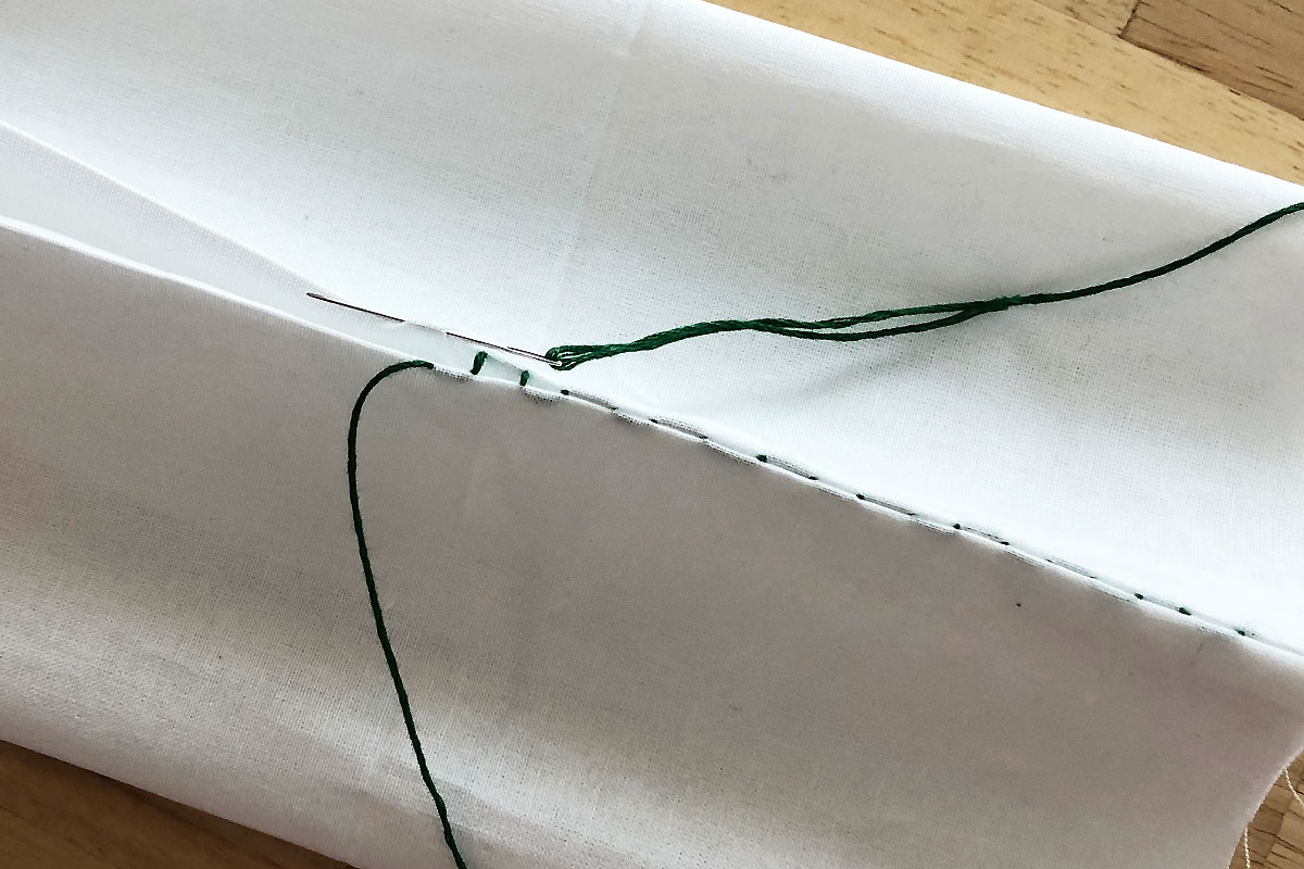 how to sew by hand - slip stitch