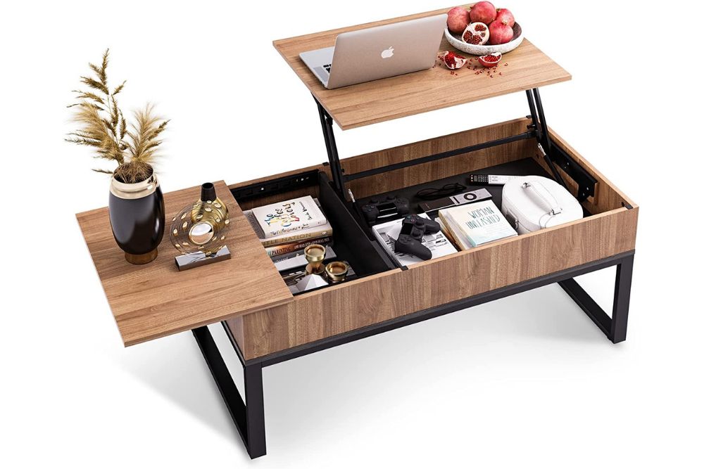 Deals Roundup 2:2 Option: WLIVE Wood Lift Top Coffee Table with Hidden Storage