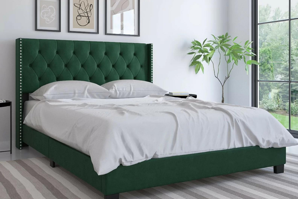 Deals Roundup 2/16 Option: Etta Avenue Tianna Tufted Upholstered Low Profile Standard Bed