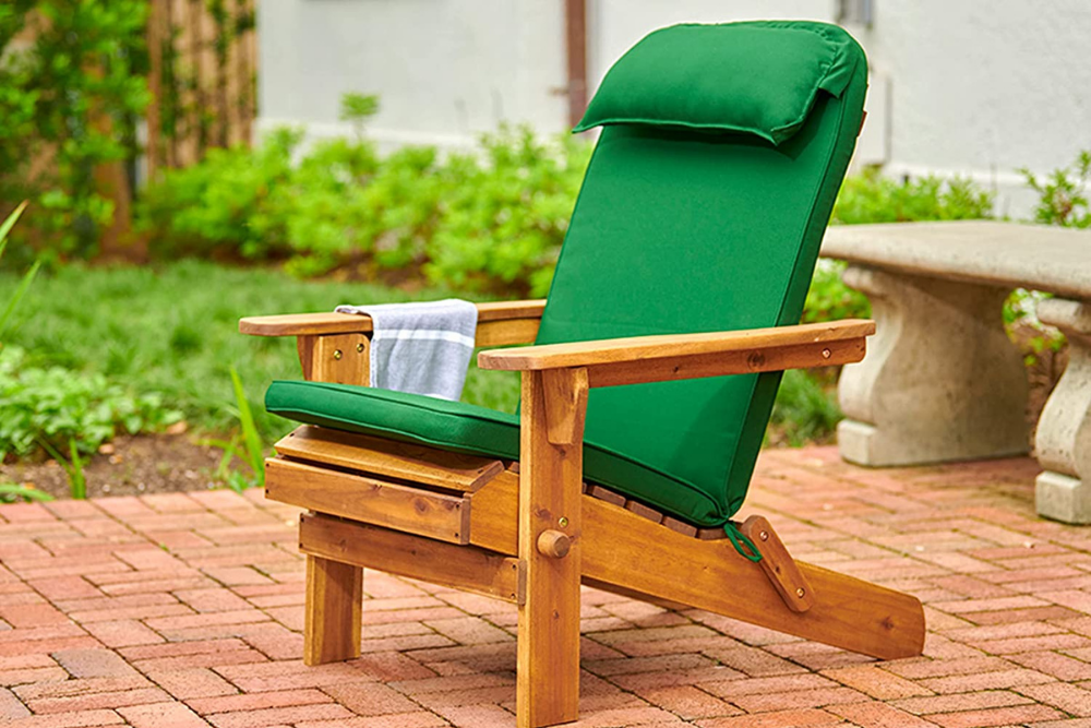 Deals Roundup 2/23 Option: Plant Theatre Adirondack Chair Luxury High Back Cushion with Head Pillow