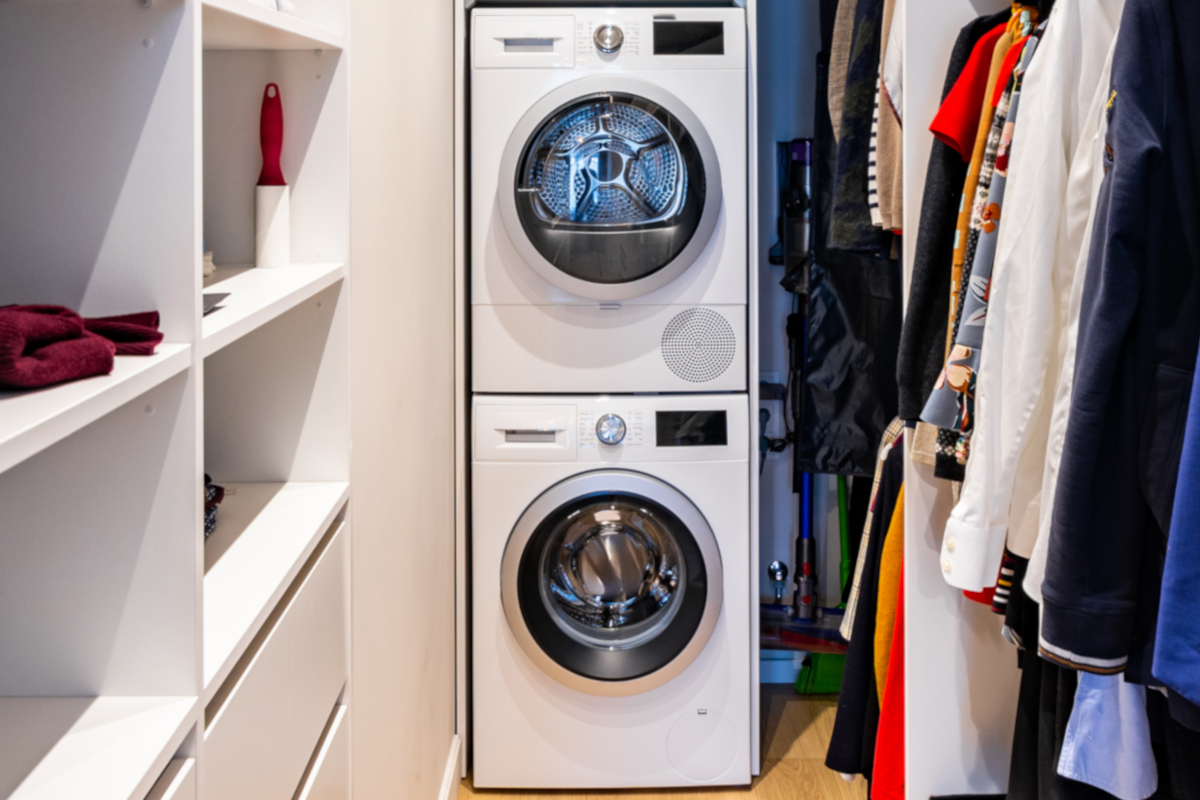 how to stack washer and dryer