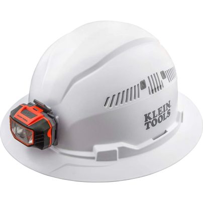 The Best Hard Hats Option: Klein Tools 60407 Vented Hard Hat With Headlamp